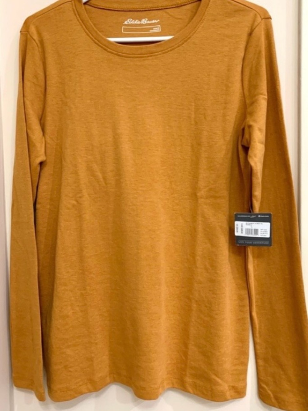 Eddie Bauer Women's Long Sleeve Tee in Mustard